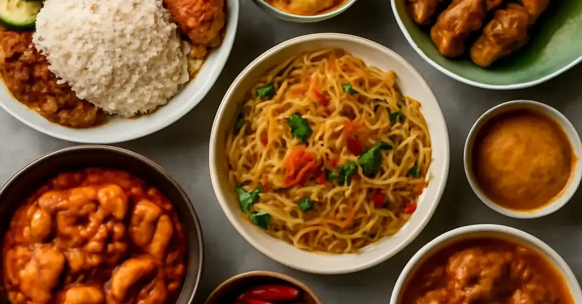 Malaysian cuisine reflects multicultural heritage