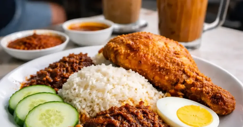 Village Park nasi lemak, Village Park Restaurant, signature nasi lemak, nasi lemak experience