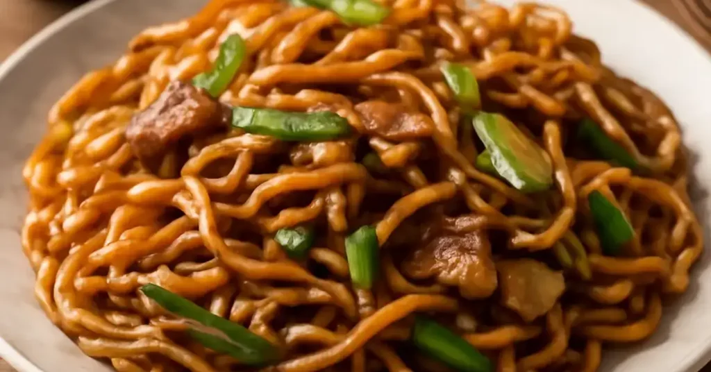 yaki uson, Japanese grilled udon, yaki udon recipe