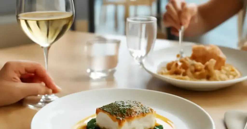 modern fishing restaurant, contemporary seafood dining, upscale fish restaurant